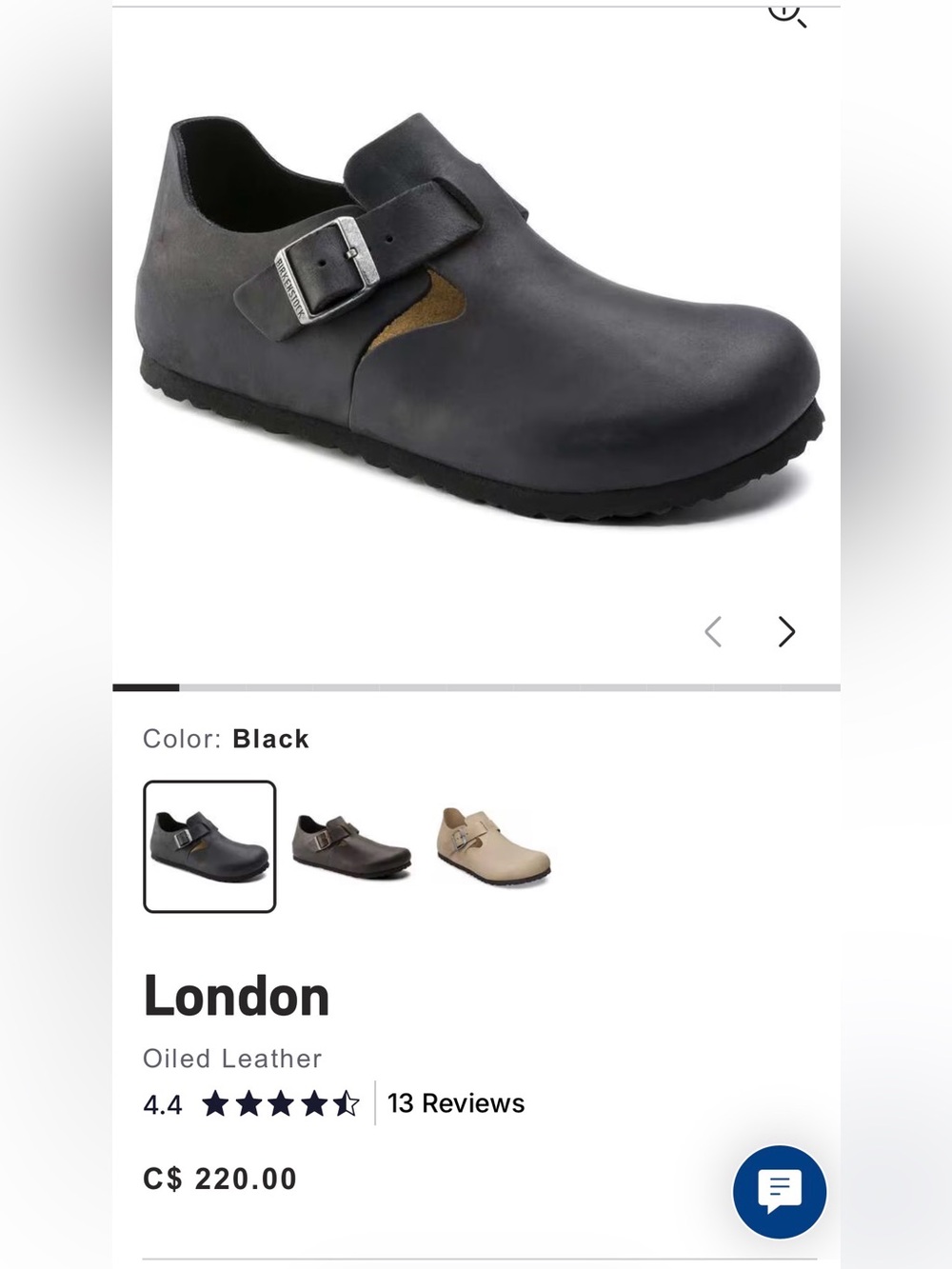 Birkenstock Black Suede London shoes with Buckle